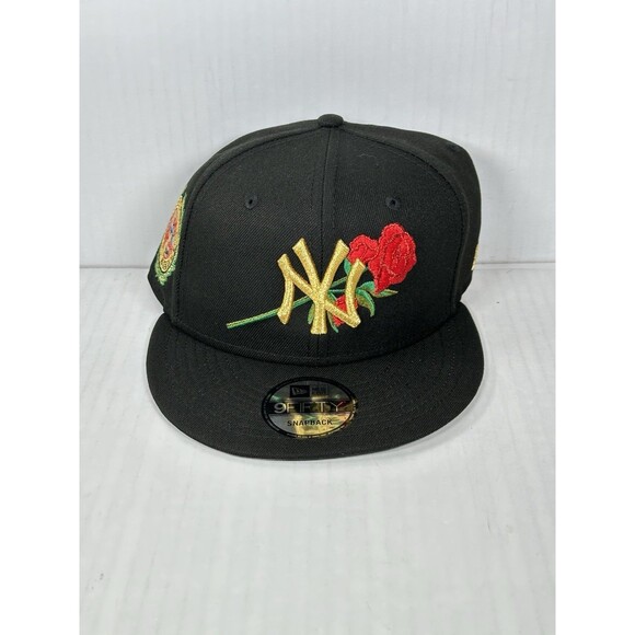 New Era New York Yankees 9FIFTY Black Gold Rose 1949 World Series Snapback Hat